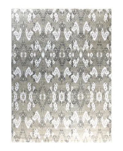 Adorn Hand Woven Rugs Indian Ooak M6338 9'x12'1'' Area Rug In Gray