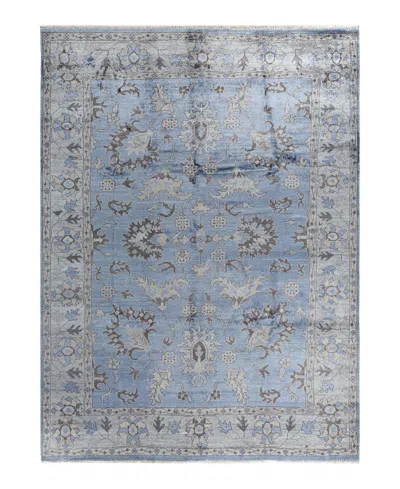 Adorn Hand Woven Rugs Indian Ooak M6362 9'1''x12'1'' Area Rug In Blue