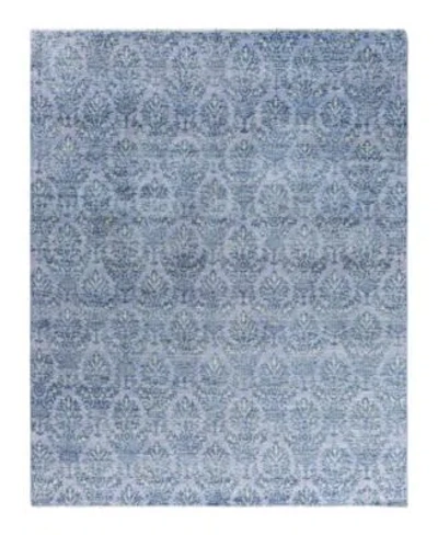 Adorn Hand Woven Rugs Indian Ooak M6458 Rug Collection In Blue