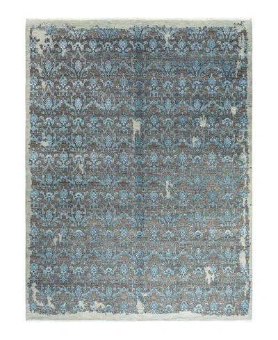 Adorn Hand Woven Rugs Indian Ooak M6483 9'2''x12'2'' Area Rug In Blue