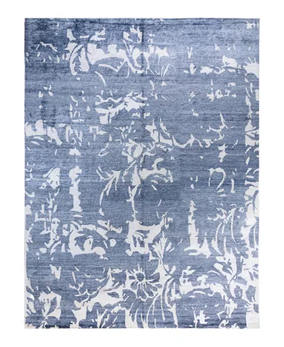 Adorn Hand Woven Rugs Indian Ooak M6512 9'3''x12' Area Rug In Blue