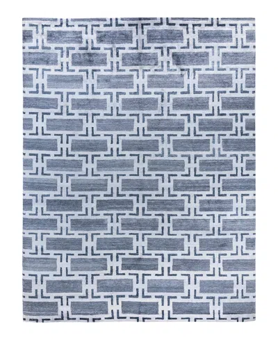 Adorn Hand Woven Rugs Indian Ooak M6512 9'x11'10'' Area Rug In Blue