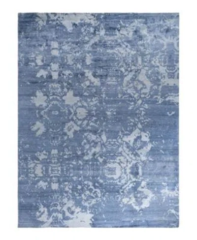 Adorn Hand Woven Rugs Indian Ooak M6512 Rug Collection In Blue