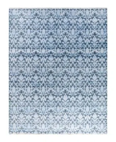 Adorn Hand Woven Rugs Indian Ooak M6611 Rug Collection In Blue