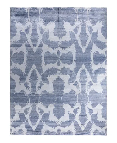Adorn Hand Woven Rugs Indian Ooak M6612 9'2''x11'10'' Area Rug In Gray
