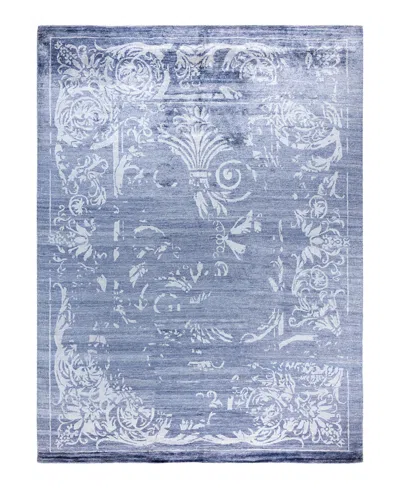 Adorn Hand Woven Rugs Indian Ooak M6612 9'2''x12'3'' Area Rug In Blue