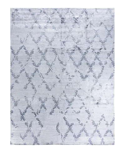 Adorn Hand Woven Rugs Indian Ooak M6612 9'x11'9'' Area Rug In Gray
