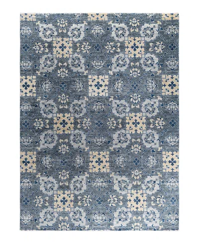 Adorn Hand Woven Rugs Indian Ooak M6638 9'1''x12'2'' Area Rug In Gray
