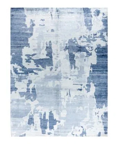 Adorn Hand Woven Rugs Indian Ooak M6649 Rug Collection In Blue