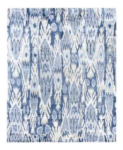 Adorn Hand Woven Rugs Indian Ooak M6779 Rug Collection In Blue