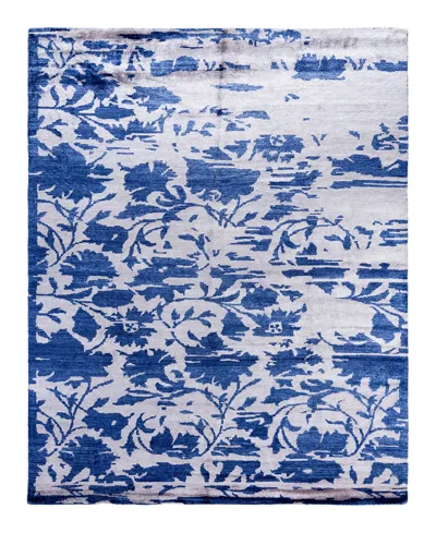 Adorn Hand Woven Rugs Indian Ooak M6784 8'1''x10'1'' Area Rug In Blue