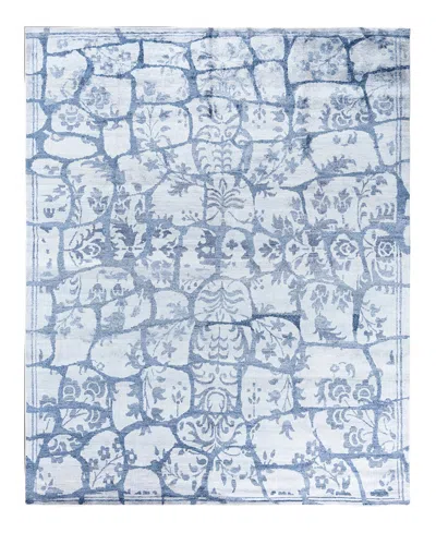 Adorn Hand Woven Rugs Indian Ooak M6784 8'2''x10'2'' Area Rug In Blue