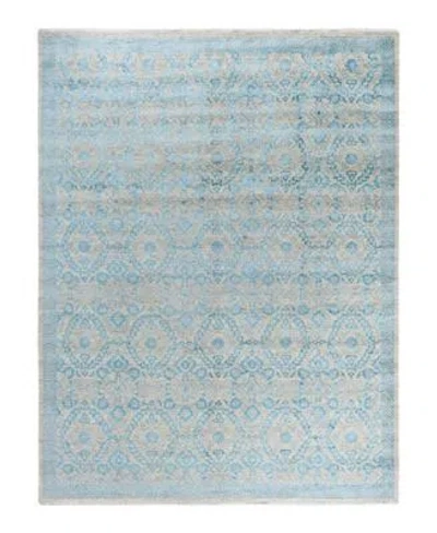 Adorn Hand Woven Rugs Indian Ooak M6833 Rug Collection In Blue