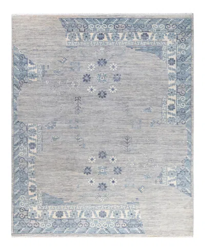 Adorn Hand Woven Rugs Indian Ooak M6874 8'1''x9'8'' Area Rug In Gray