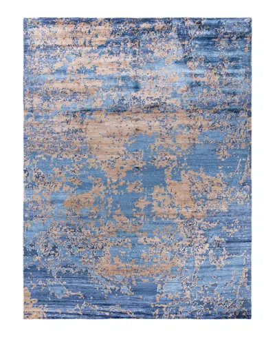 Adorn Hand Woven Rugs Indian Ooak M6879 9'2''x12'1'' Area Rug In Blue