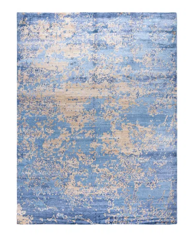 Adorn Hand Woven Rugs Indian Ooak M6891 9'x12' Area Rug In Blue