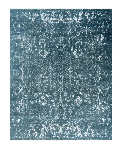 Adorn Hand Woven Rugs Indian Ooak M6912 7'10''x10'3'' Area Rug In Green