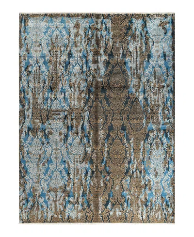 Adorn Hand Woven Rugs Indian Ooak M6954 9'1''x12'3'' Area Rug In Gold