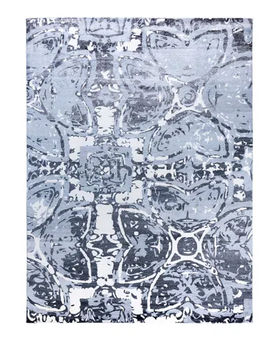 Adorn Hand Woven Rugs Indian Ooak M6958 9'1''x12'1'' Area Rug In Blue