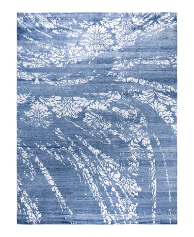 Adorn Hand Woven Rugs Indian Ooak M6958 9'2''x12' Area Rug In Blue