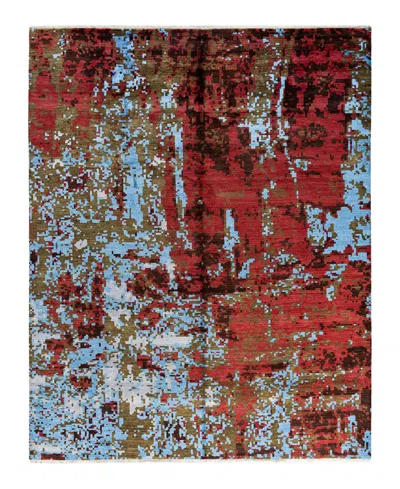 Adorn Hand Woven Rugs Indian Ooak M6981 8'1''x10' Area Rug In Red