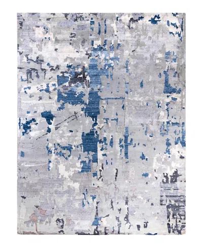 Adorn Hand Woven Rugs Indian Ooak M6993 9'1''x12' Area Rug In Gray