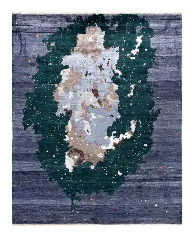 Adorn Hand Woven Rugs Indian Ooak M7079 8'x9'10'' Area Rug In Black