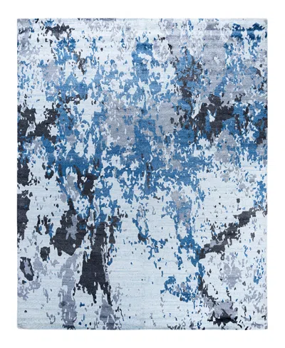 Adorn Hand Woven Rugs Indian Ooak M7116 8'2''x10'2'' Area Rug In Blue