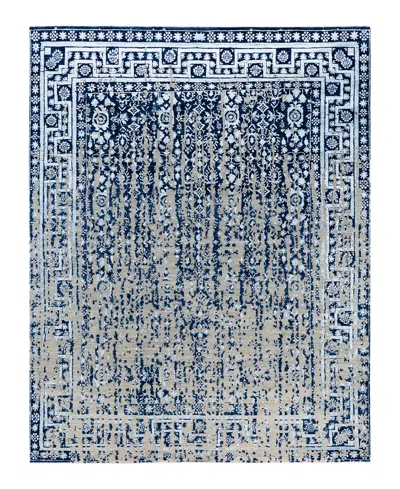 Adorn Hand Woven Rugs Indian Ooak M7182 8'x10'2'' Area Rug In Navy
