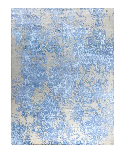 Adorn Hand Woven Rugs Indian Ooak M7222 9'2''x12'1'' Area Rug In Blue