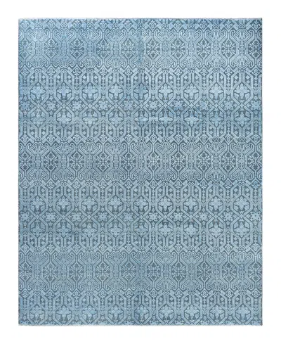 Adorn Hand Woven Rugs Indian Ooak M7226 7'10''x9'10'' Area Rug In Blue