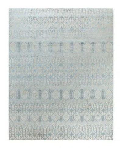 Adorn Hand Woven Rugs Indian Ooak M7406 Rug Collection In Green