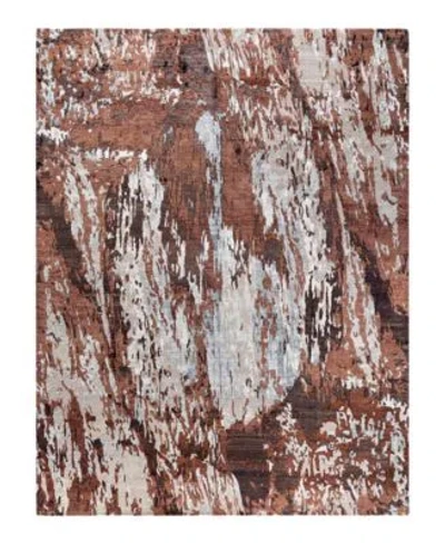 Adorn Hand Woven Rugs Indian Ooak M7436 Rug Collection In Brown