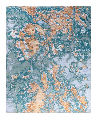 Adorn Hand Woven Rugs Indian Ooak M7493 8'2''x10'1'' Area Rug In Blue