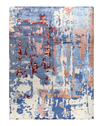 Adorn Hand Woven Rugs Indian Ooak M7517 9'2''x12'2'' Area Rug In Blue