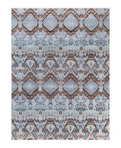 Adorn Hand Woven Rugs Indian Ooak M7581 8'x10'4'' Area Rug In Gray