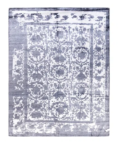 Adorn Hand Woven Rugs Indian Ooak M7597 8'1''x10'2'' Area Rug In Black