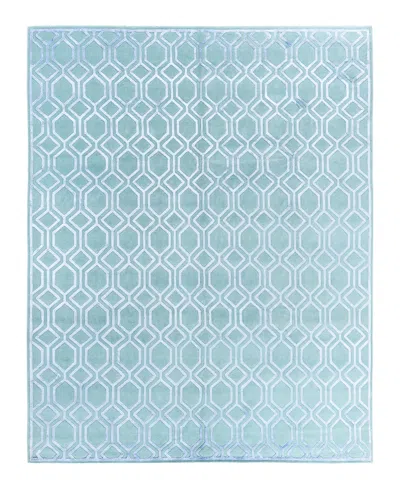 Adorn Hand Woven Rugs Indian Ooak M7612 8'1''x9'10'' Area Rug In Blue