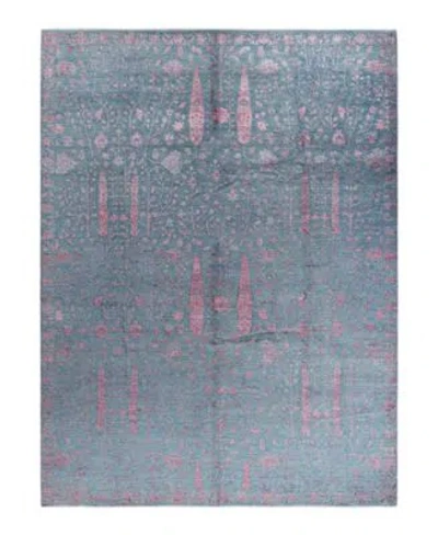 Adorn Hand Woven Rugs Indian Ooak M7649 Rug Collection In Gray