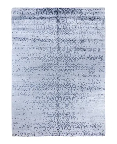 Adorn Hand Woven Rugs Indian Ooak M7768 8'10''x12' Area Rug In Blue