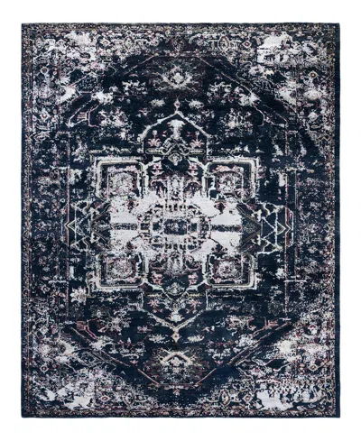 Adorn Hand Woven Rugs Indian Ooak M8169 8'x9'10'' Area Rug In Black