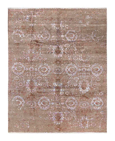 Adorn Hand Woven Rugs Indian Ooak M8309 8'x10' Area Rug In Brown