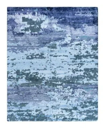 Adorn Hand Woven Rugs Indian Ooak M8333 Rug Collection In Blue