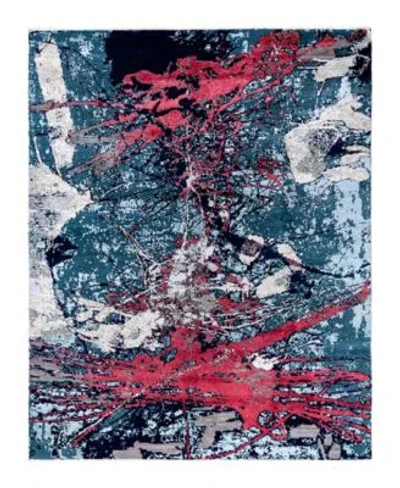 Adorn Hand Woven Rugs Indian Ooak M8373 Rug Collection In Multi