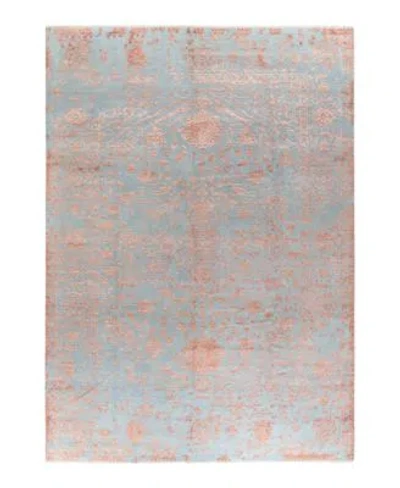 Adorn Hand Woven Rugs Indian Ooak M8408 Rug Collection In Green