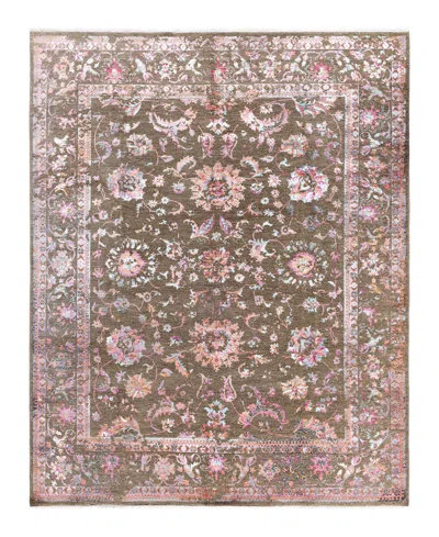 Adorn Hand Woven Rugs Indian Ooak M8643 8'2''x9'10'' Area Rug In Brown