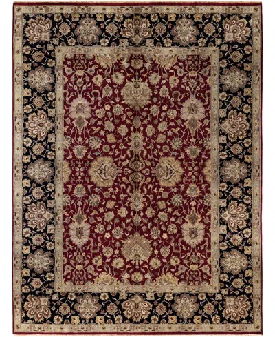 Adorn Hand Woven Rugs , Indo Kashan M5354 8'10"x11'10" Area Rug In Red
