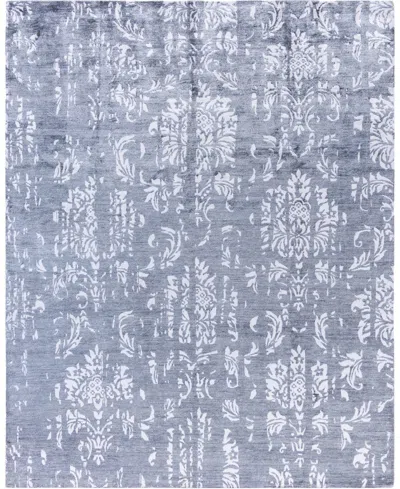 Adorn Hand Woven Rugs , Indo Modern M8019 7'10"x10'1" Area Rug In White