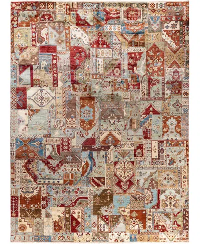 Adorn Hand Woven Rugs , Indo Patchwork M5759 9'x12' Area Rug