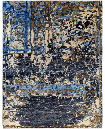 Adorn Hand Woven Rugs , Indo Special Ikat M7176 8'1"x10'3" Area Rug In White